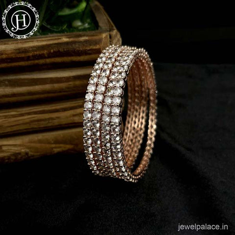 Premium American Diamond Bangles Set JH4254