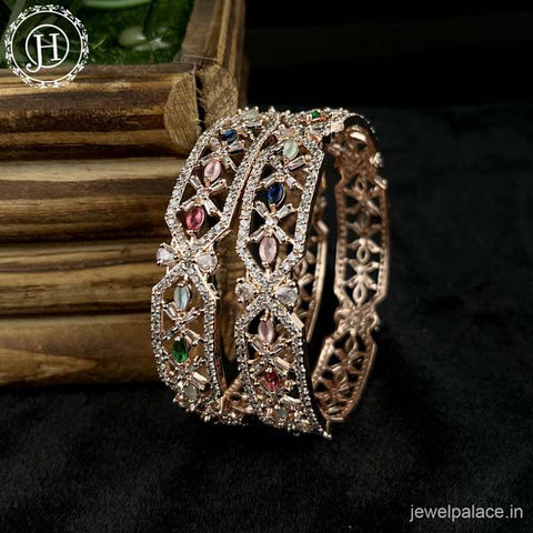 Premium American Diamond Bangles Set JH4263