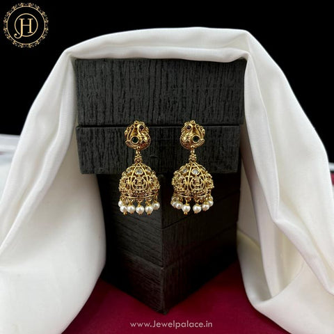Beautiful Gold Plated AD Earrings JH4447