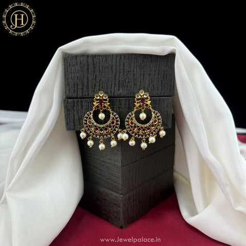 Beautiful Gold Plated AD Earrings JH4448