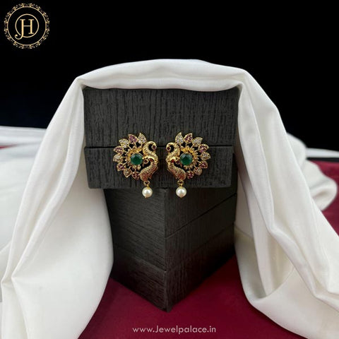 Beautiful Gold Plated AD Earrings JH4449