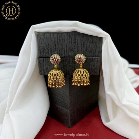Beautiful Gold Plated AD Earrings JH4461