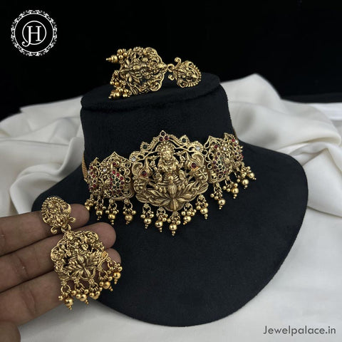 Beautiful Gold Plated Necklace with Earrings JH4512