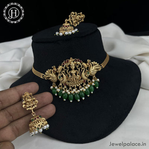 Beautiful Gold Plated Necklace with Earrings JH4513