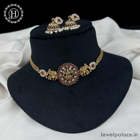 Beautiful Gold Plated Necklace with Earrings JH4517