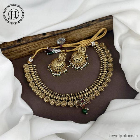 Elegant Gold Plated Antique Necklace JH4523