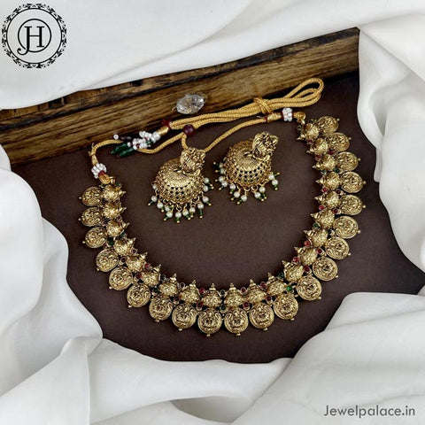 Elegant Gold Plated Antique Necklace JH4524