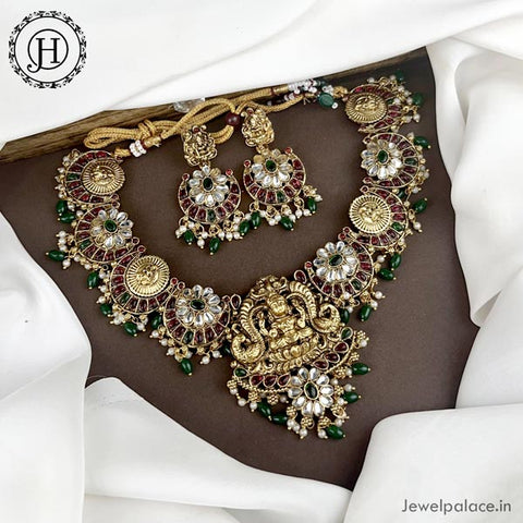 Elegant Gold Plated Antique Necklace JH4529