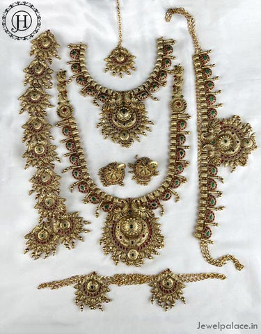 Beautiful Gold Plated Antique Bridal Jewellery Set JH4607