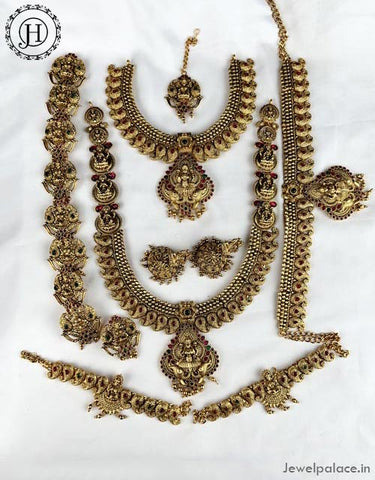 Beautiful Gold Plated Antique Bridal Jewellery Set JH4608