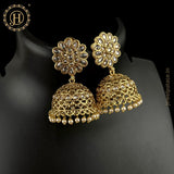 Elegant Gold Plated Kundan Earrings JH4630