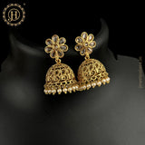 Elegant Gold Plated Kundan Earrings JH4631