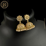 Elegant Gold Plated Kundan Earrings JH4632