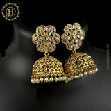 Elegant Gold Plated Kundan Earrings JH4635