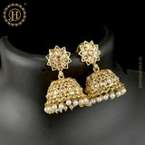 Elegant Gold Plated Kundan Earrings JH4641
