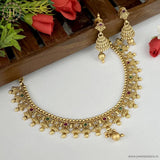 Exclusive Rajwadi Gold Plated Necklace With Earrings JH4669