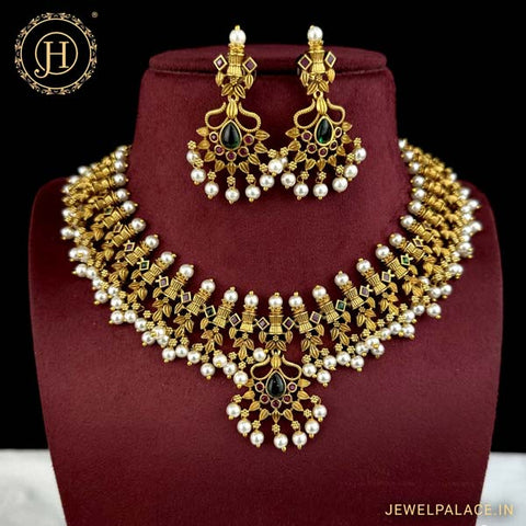 Exclusive Premium Quality AD Stone Necklace JH4790