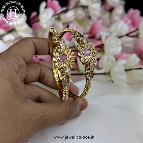 Exquisite Premium Quality Microplated Stone Bangles JH4927