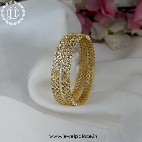 Exquisite Premium Quality Microplated Stone Bangles JH4935