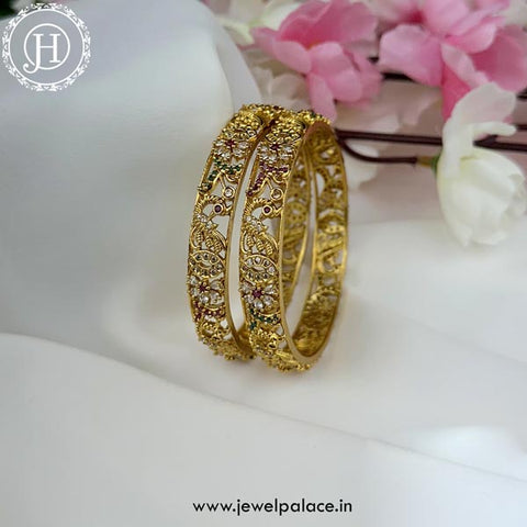 Exquisite Premium Quality Microplated Stone Bangles JH4949