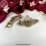 Beautiful Premium Quality Gold Plated Kemp Stone Hair Clip JH5027