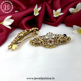 Beautiful Premium Quality Gold Plated Kemp Stone Hair Clip JH5029