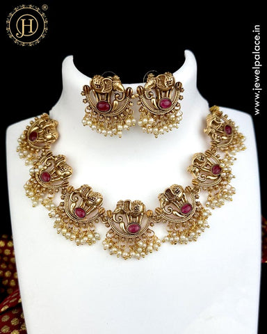 Elegant Premium Quality Gold Plated Necklace JH5091