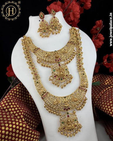 Elegant Gold Plated Antique Combo Jewellery Set JH5188