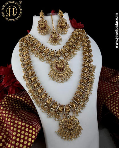 Elegant Gold Plated Antique Combo Jewellery Set JH5189