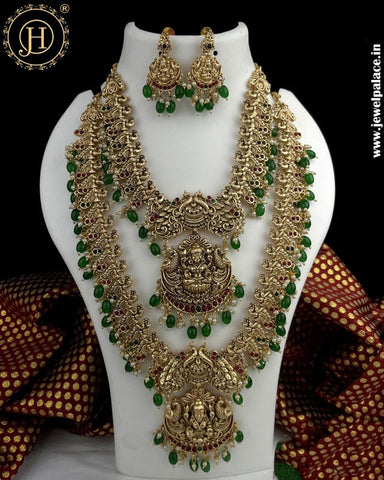Elegant Gold Plated Antique Combo Jewellery Set JH5191