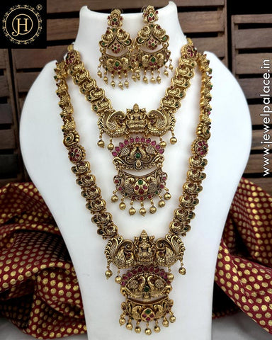Elegant Gold Plated Antique Combo Jewellery Set JH5209