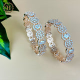 Jewel Palace American Diamond Studded Designer Bangles Set JH562