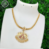 Micro Gold Plated Impon Attigai Necklace Jewellery  JH711