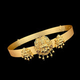 Beautiful Gold Plated Wedding Collections Temple Hip Belt  JH977