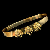 Beautiful Gold Plated Wedding Collections Temple Hip Belt  JH978