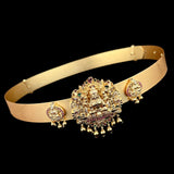 Beautiful Gold Plated Wedding Collections Temple Hip Belt  JH980