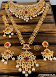 Elegant Silver Shine CZ Stone Classy Combo Choker & Haram Set
