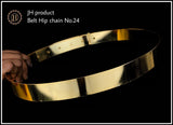 Matte Finish Indian Hip Chain, Traditional Kamarbandh, Gold Plated Saree Waist Belt - www.jewelpalace.in